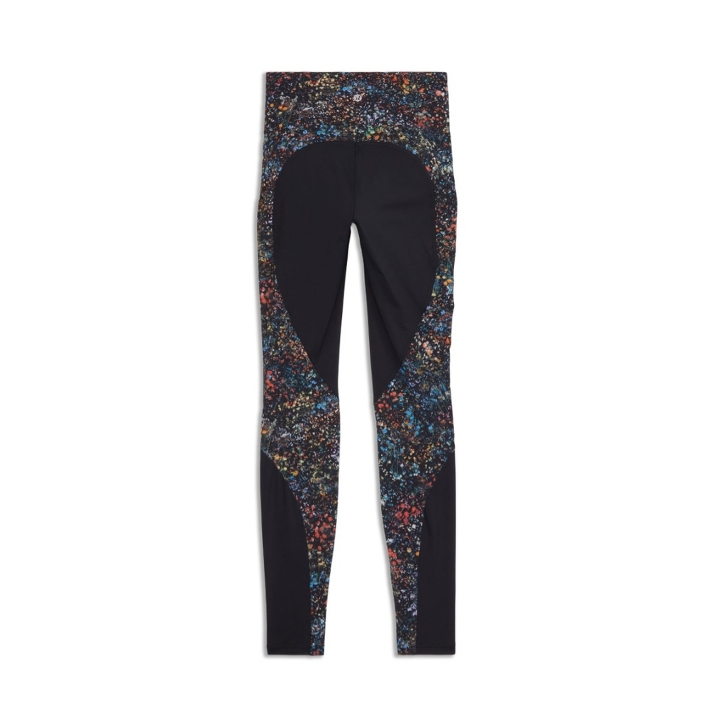 lululemon athletica Red and Black Artistic Leggings